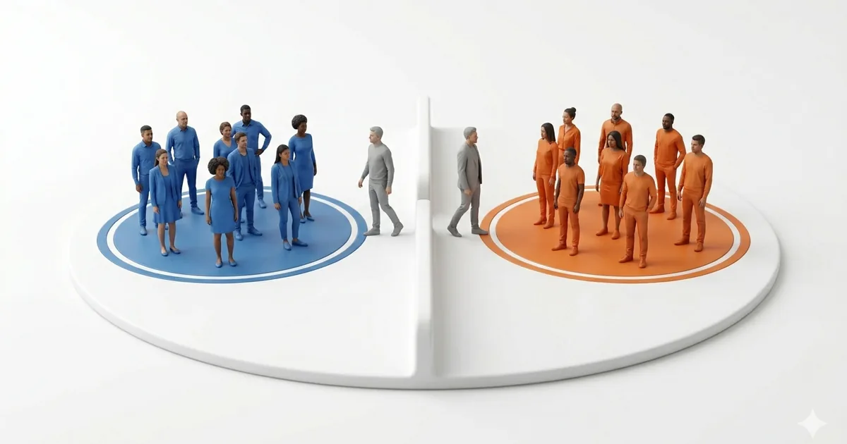 Imagen de equipos aleatorios divididos de forma justa