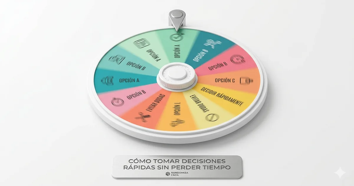 Imagen de decisiones rapidas con herramientas aleatorias