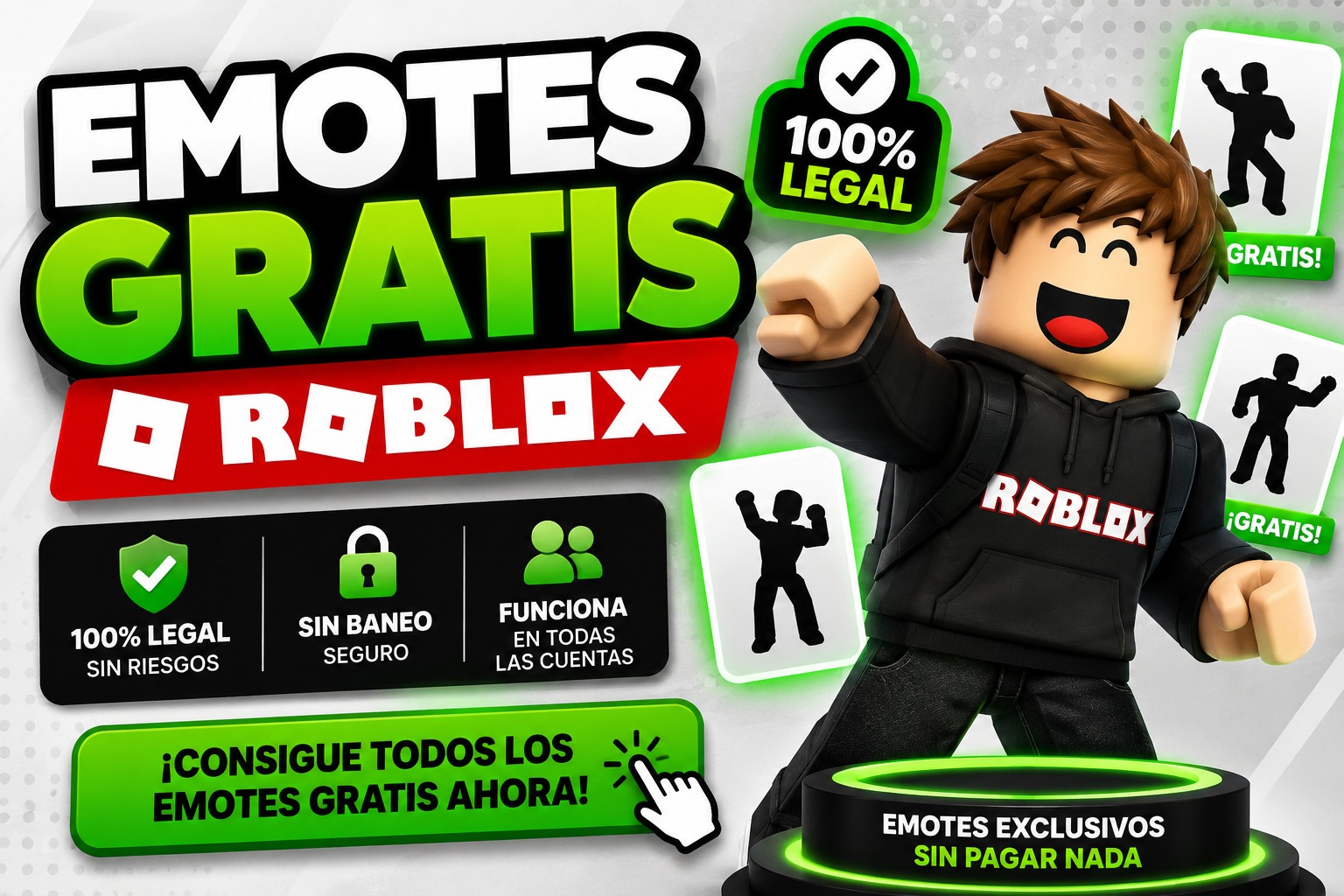 🎭 Emotes en Roblox sin riesgos: opciones gratuitas y trampas que conviene evitar